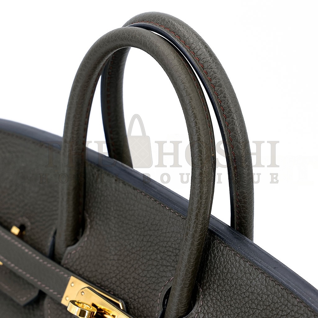H**me5 BIRKIN 25 TOGO LEATHER PEWTER GREY GOLD BUCKLE BAG H028369CC8F (25*20*13cm) Master Quality